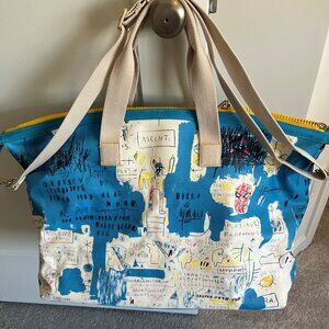 Alice & Olivia weekend bag with clever drawings to make you smile
